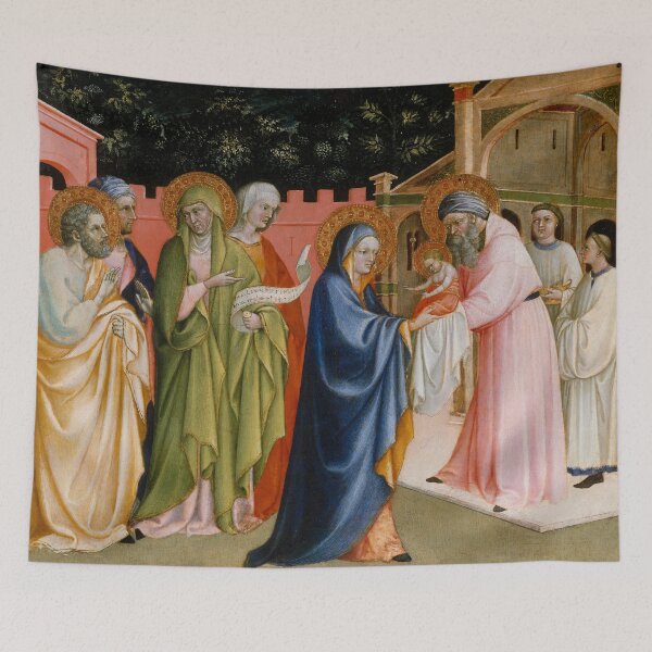 Item preview, The Presentation in the Temple | Alvaro Pirez | 1430 Renaissance Gospel Biblical Art designed and sold by CJET.