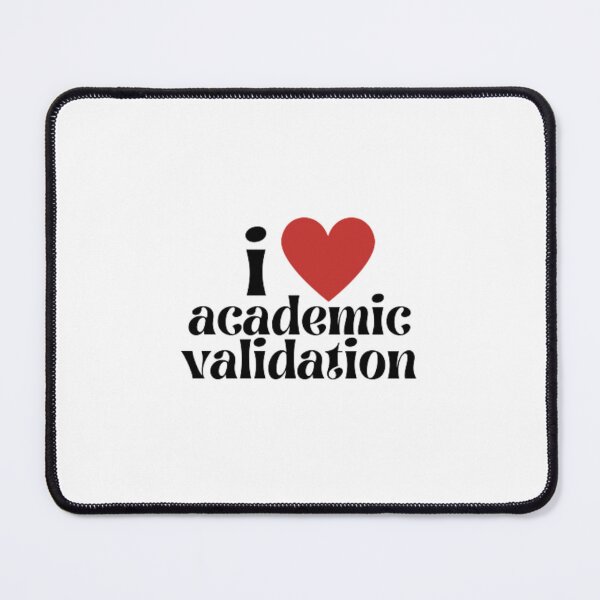 Item preview, i love academic validation (red heart) designed and sold by stainedauroras.