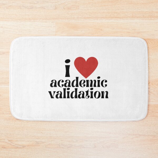 Item preview, i love academic validation (red heart) designed and sold by stainedauroras.