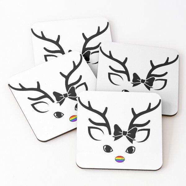Item preview, BABY PRIDE REINDEER w/ BOW designed and sold by Festive Feminist.