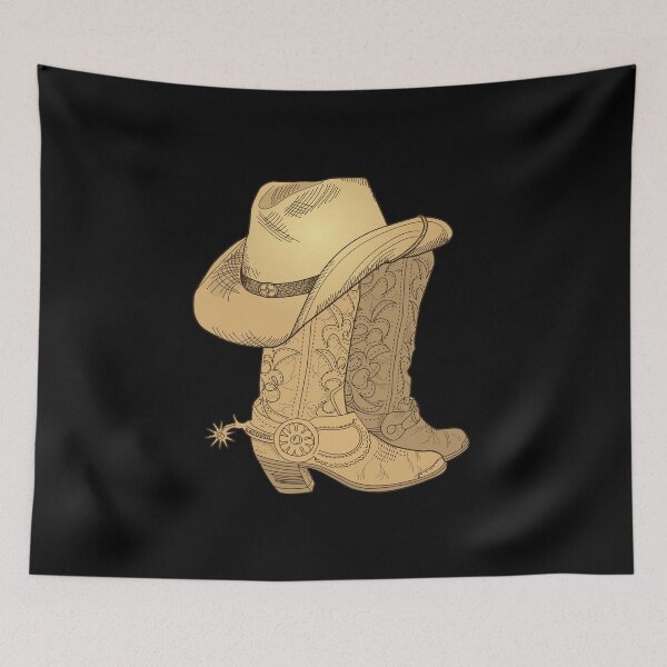 Item preview, Vintage Retro Cowboy Hat Cowboy Boots Gift designed and sold by MintedFresh.