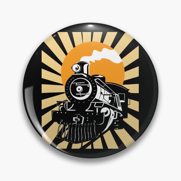 Item preview, Retro Vintage Locomotive Train Steam Engine designed and sold by MintedFresh.