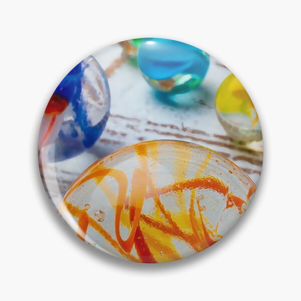 Item preview, Glass Marbles On White Wooden Board designed and sold by Garry Gay.