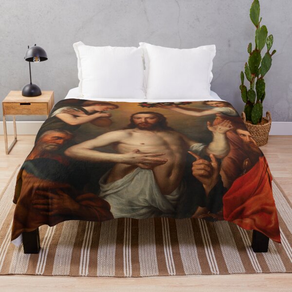 Item preview, The Risen Christ with Saints Peter and Paul and Two Angels | Anthonis Mor van Dashorst | 1560 Renaissance Gospel Biblical Art designed and sold by CJET.