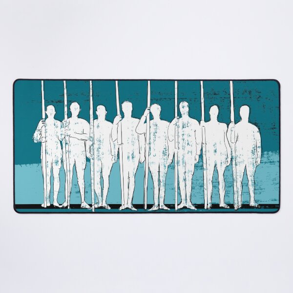 Item preview, Rowing Crew in White and Blue designed and sold by Tam-Ara.
