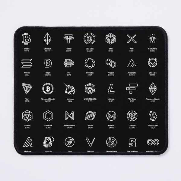 Item preview, Coin Market Cap Top Cryptos - v1 designed and sold by ClothingnCrypto.