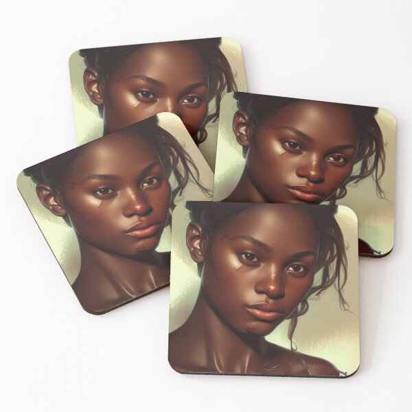 Item preview, Portrait of Pretty Black Woman designed and sold by katiebca2.