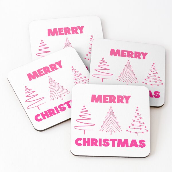 Item preview, Pink Merry Christmas Trees designed and sold by wonderweird.