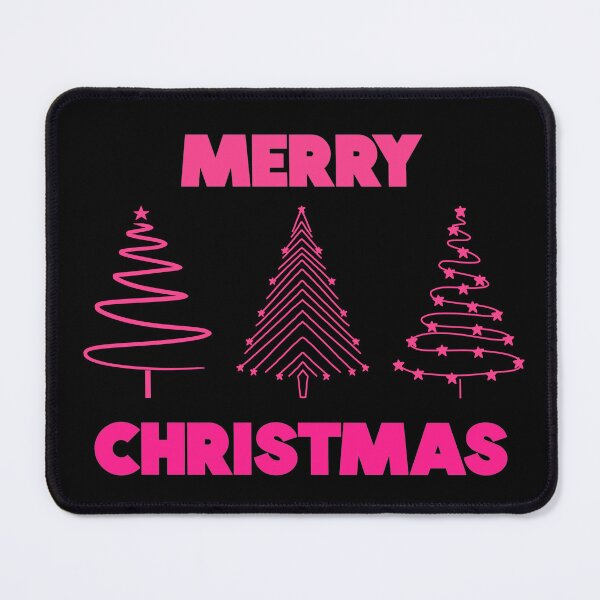 Item preview, Pink Merry Christmas Trees designed and sold by wonderweird.