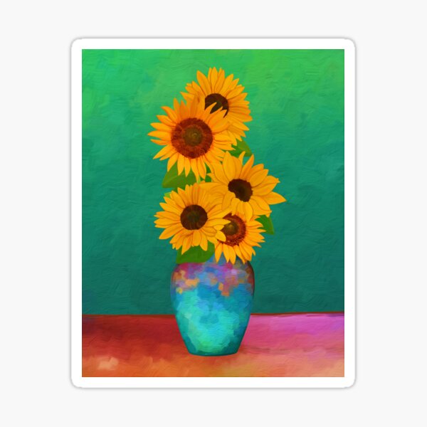 Sunflowers with Twilight (41) Sticker