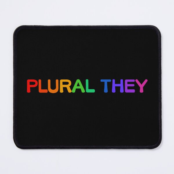 Item preview, Vivid Rainbow Plural They (Weighted Horizontal) designed and sold by Collective Tey.