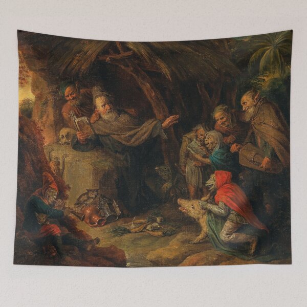 Item preview, The Temptation of Saint Anthony | David Ryckaert | 1649 Baroque Christian Art designed and sold by CJET.