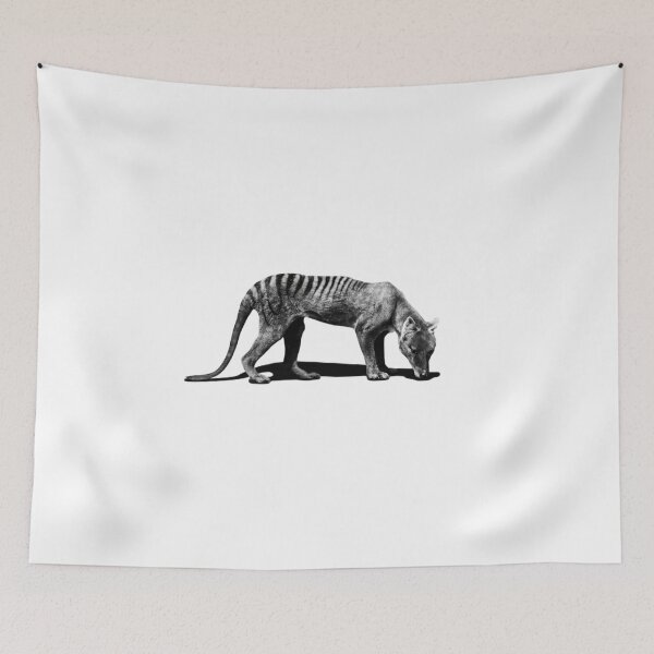 Item preview, thylacine. Marsupial wolf. tasmanian wolf extinct animal designed and sold by Tiendaplanista.