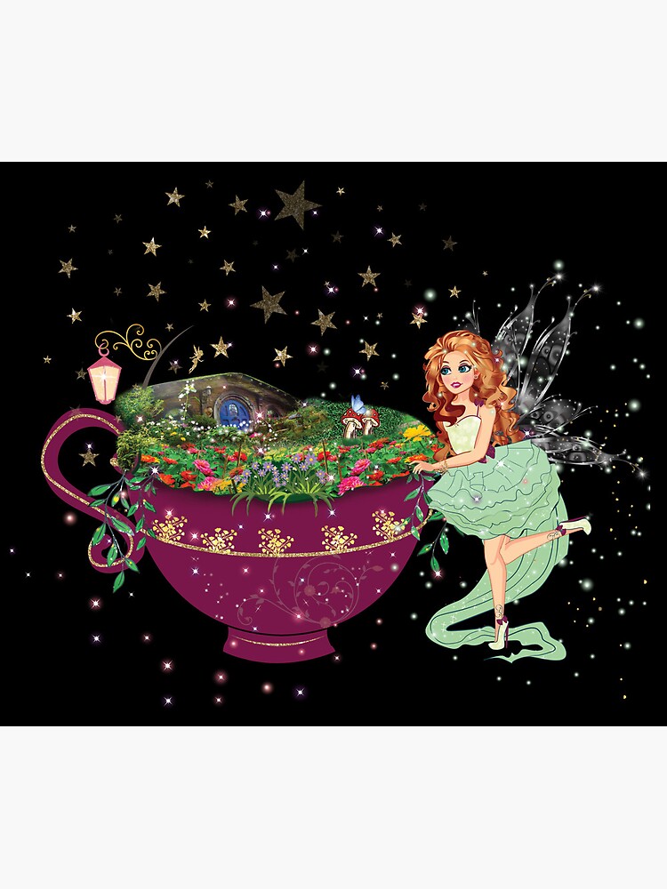 Thumbnail 5 of 5, Mouse Pad, Felicia's Magical Teacup Fairy Garden Collection designed and sold by TeelieTurner.
