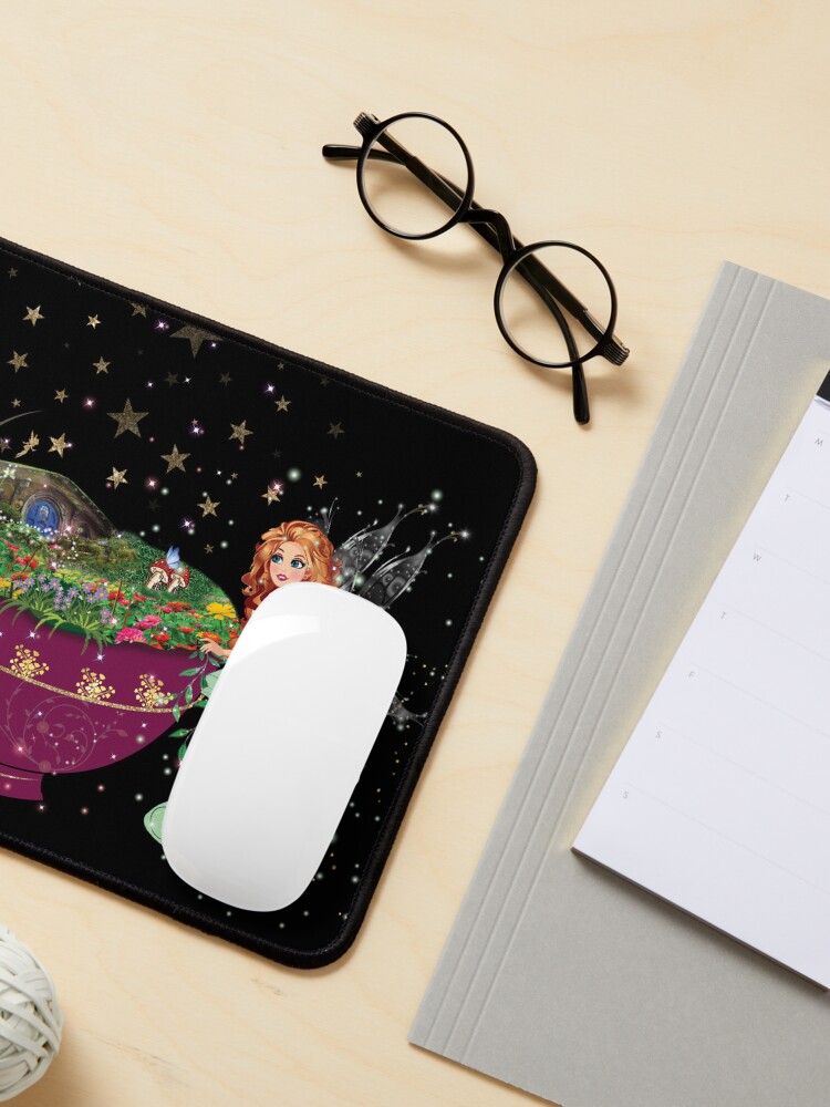 Thumbnail 3 of 5, Mouse Pad, Felicia's Magical Teacup Fairy Garden Collection designed and sold by TeelieTurner.