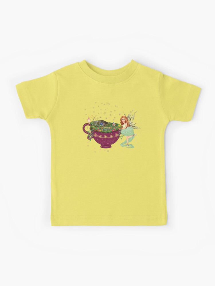 Thumbnail 1 of 2, Kids T-Shirt, Felicia's Magical Teacup Fairy Garden Collection designed and sold by TeelieTurner.