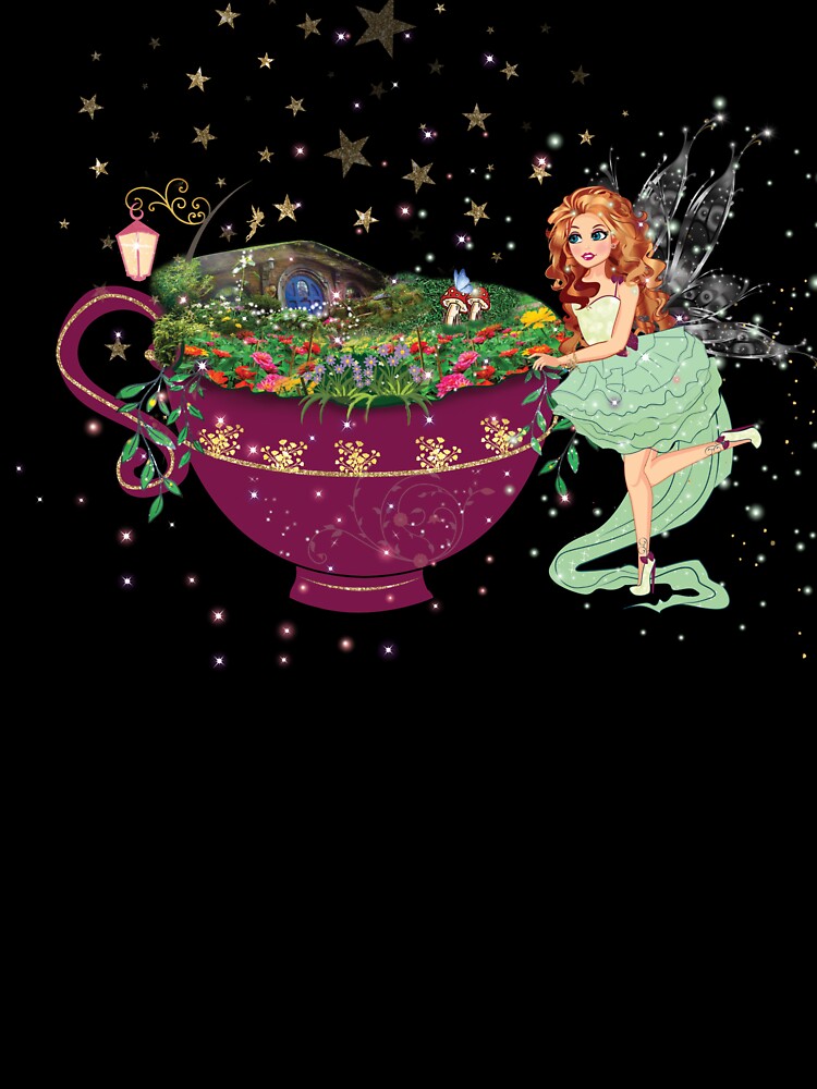Thumbnail 2 of 2, Baby T-Shirt, Felicia's Magical Teacup Fairy Garden Collection designed and sold by TeelieTurner.