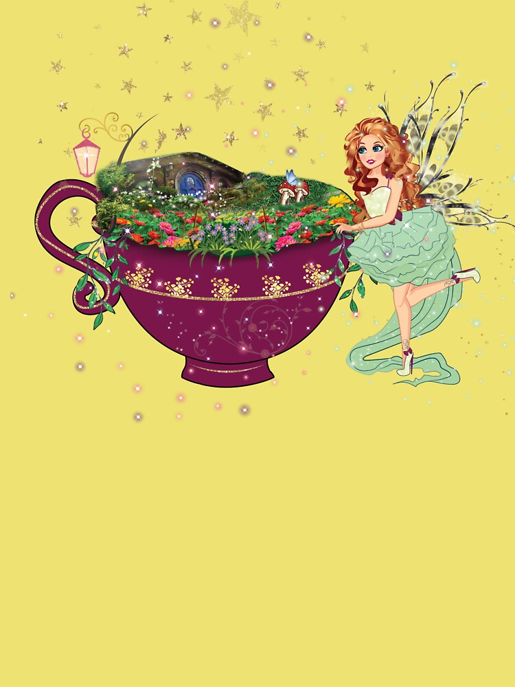 Thumbnail 2 of 2, Kids T-Shirt, Felicia's Magical Teacup Fairy Garden Collection designed and sold by TeelieTurner.