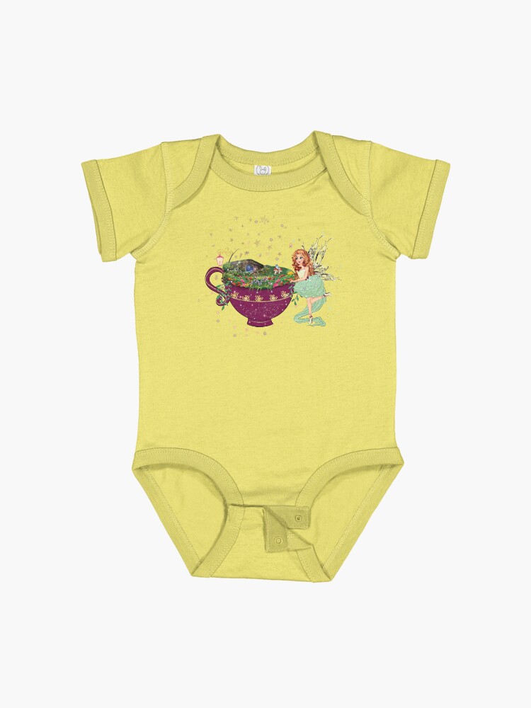 Thumbnail 1 of 2, Baby One-Piece, Felicia's Magical Teacup Fairy Garden Collection designed and sold by TeelieTurner.