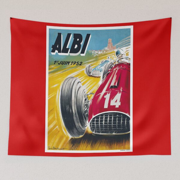 Item preview, ALBI : Vintage 1952 Grand Prix Auto Racing Advertising Print designed and sold by posterbobs.