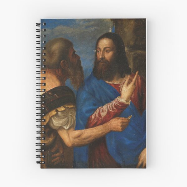 Item preview, The Tribute Money | Titian | 1550 Renaissance Gospel Biblical Art designed and sold by CJET.