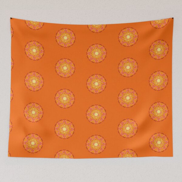 Item preview, Bee Bloom round 2 Sunrise nature flower pattern designed and sold by bryansteward.