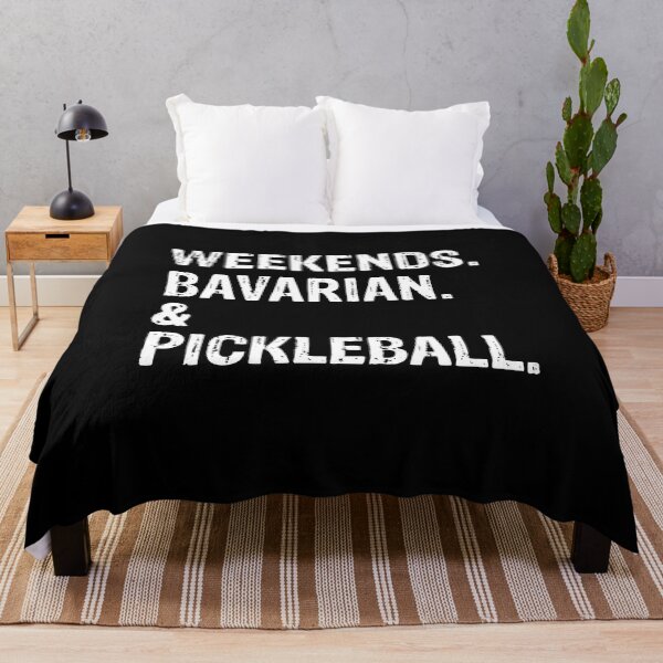 Item preview, Weekends Bavarian and Pickleball Funny Dog Gift  designed and sold by Guarddogdrive.