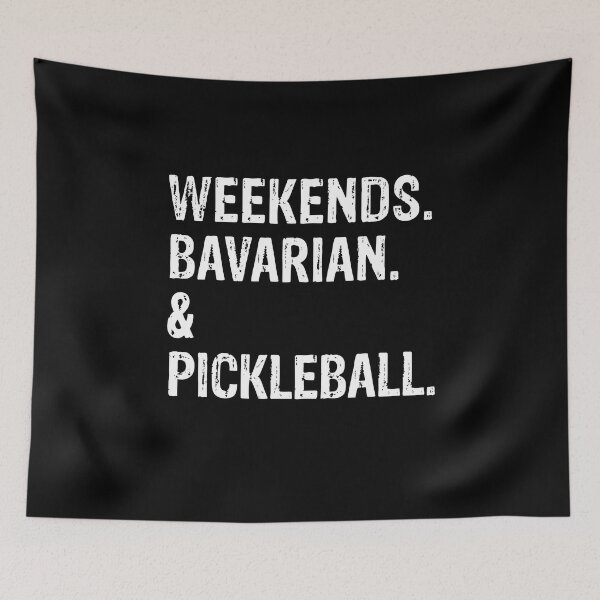 Item preview, Weekends Bavarian and Pickleball Funny Dog Gift  designed and sold by Guarddogdrive.