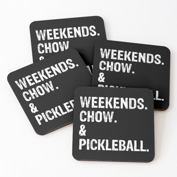 Aperçu de l'œuvre Week-ends Chow et Pickleball Funny Dog Gift créée et vendue par Guarddogdrive.