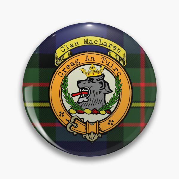 Item preview, MacLaren Scottish Tartan and Crest designed and sold by BagTown Clans.