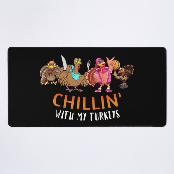 Item preview, Chillin' with my Turkeys| Thanksgiving Day| happy quote design| Party Mathing Outfits| Family,Kids,Boys,Cousin,Girls,Crew,Team designed and sold by Alessandro Portavoce.