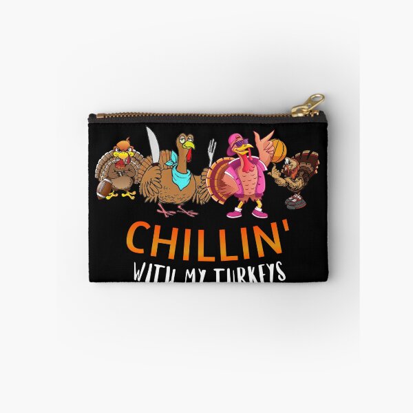 Item preview, Chillin' with my Turkeys| Thanksgiving Day| happy quote design| Party Mathing Outfits| Family,Kids,Boys,Cousin,Girls,Crew,Team designed and sold by Alessandro Portavoce.
