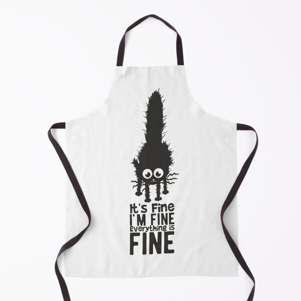 Item preview, It is fine. I am fine. Black cat in shock designed and sold by camelsvg.