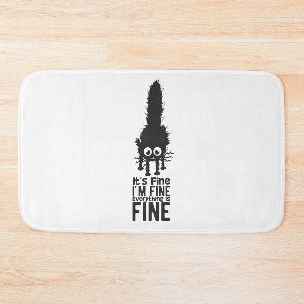 Item preview, It is fine. I am fine. Black cat in shock designed and sold by camelsvg.