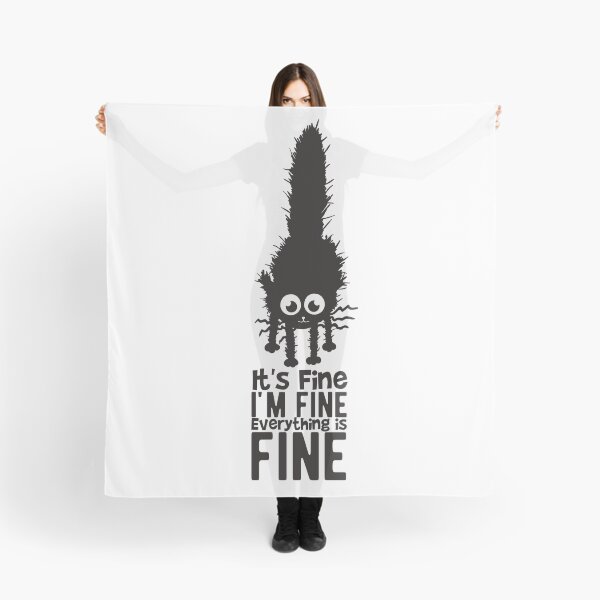 Item preview, It is fine. I am fine. Black cat in shock designed and sold by camelsvg.