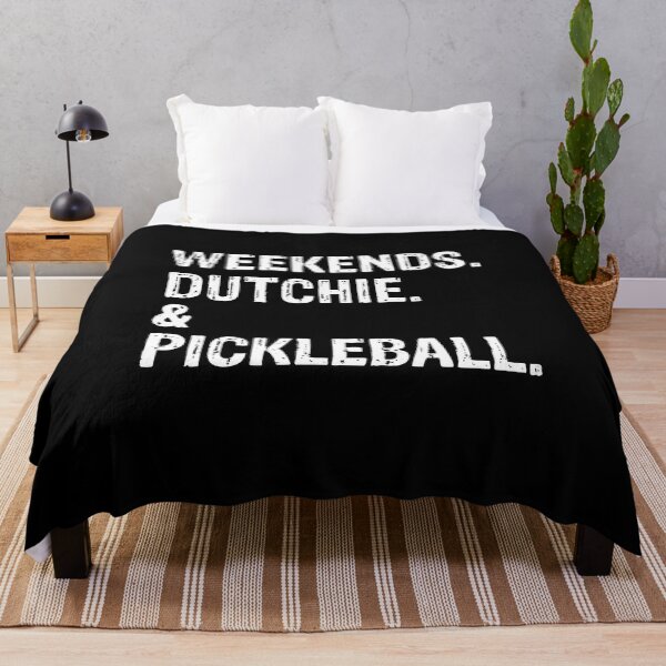 Item preview, Weekends Dutchie and Pickleball Funny Dog Gift  designed and sold by Guarddogdrive.
