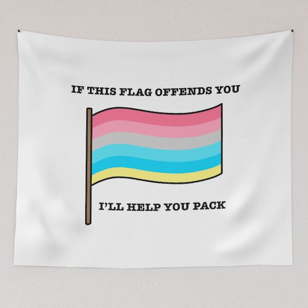 Item preview, Genderflux If This Flag Offends You Parody designed and sold by CJ Vanderbeek.