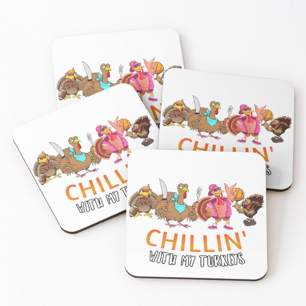 Item preview, Chillin' with my Turkeys| Thanksgiving Day happy quote design| Party Mathing Outfits| Family,Kids,Boys,Cousin,Girls,Crew,Team designed and sold by Alessandro Portavoce.