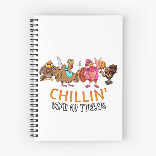 Item preview, Chillin' with my Turkeys| Thanksgiving Day happy quote design| Party Mathing Outfits| Family,Kids,Boys,Cousin,Girls,Crew,Team designed and sold by Alessandro Portavoce.