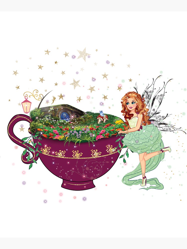 Thumbnail 5 of 5, Tote Bag, Felicia's Magical Teacup Fairy Garden Collection designed and sold by TeelieTurner.