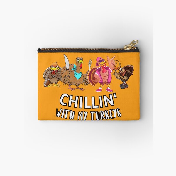 Item preview, Thanksgiving happy quote "Chillin' with my Turkeys" design- Party Mathing Outfits - Family,Kids,Boys,Cousin,Girls,Crew,Team designed and sold by Alessandro Portavoce.