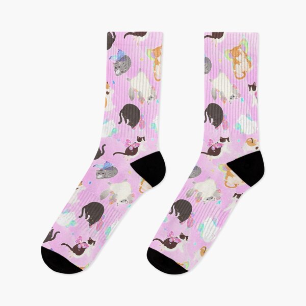 Item preview, Fairy Cats All Over (pink base) designed and sold by You Store.