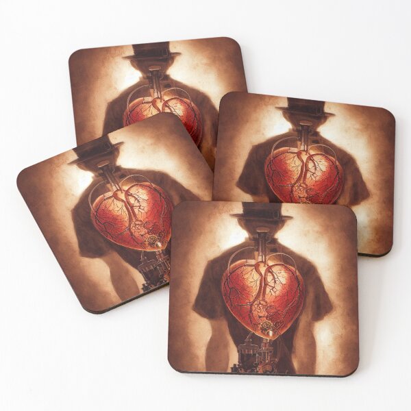 Item preview, Steampunk man with a human heart designed and sold by harborhouse55.