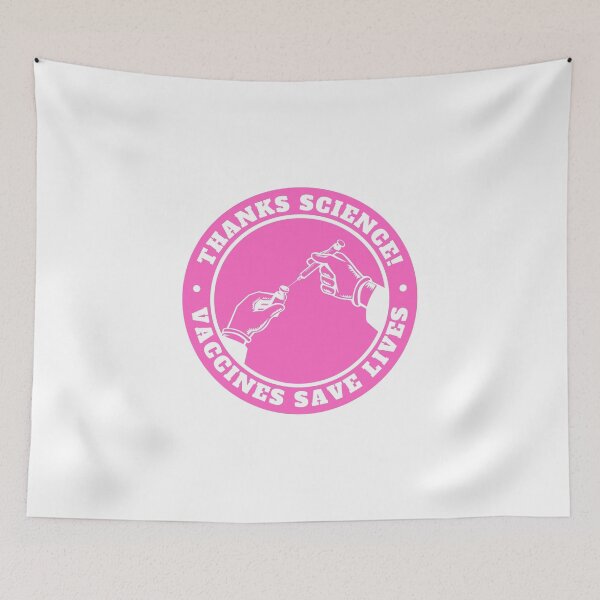 Item preview, Thanks Science Vaccines Save Lives - Pink Vaccination Design designed and sold by MagicalFun.