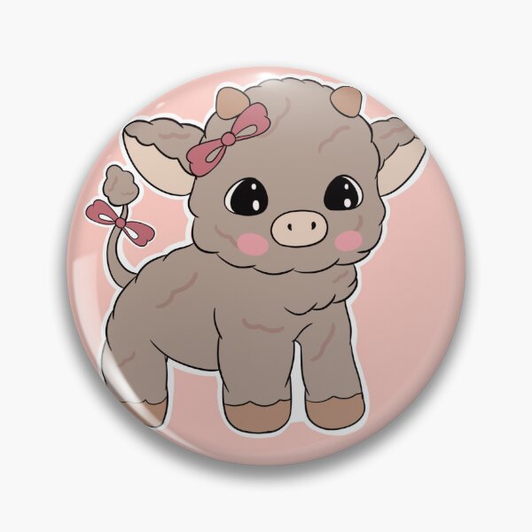 Item preview, Floofy Moo - Chibi Cow designed and sold by LilLadyDesigns.