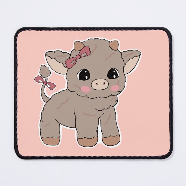Item preview, Floofy Moo - Chibi Cow designed and sold by LilLadyDesigns.