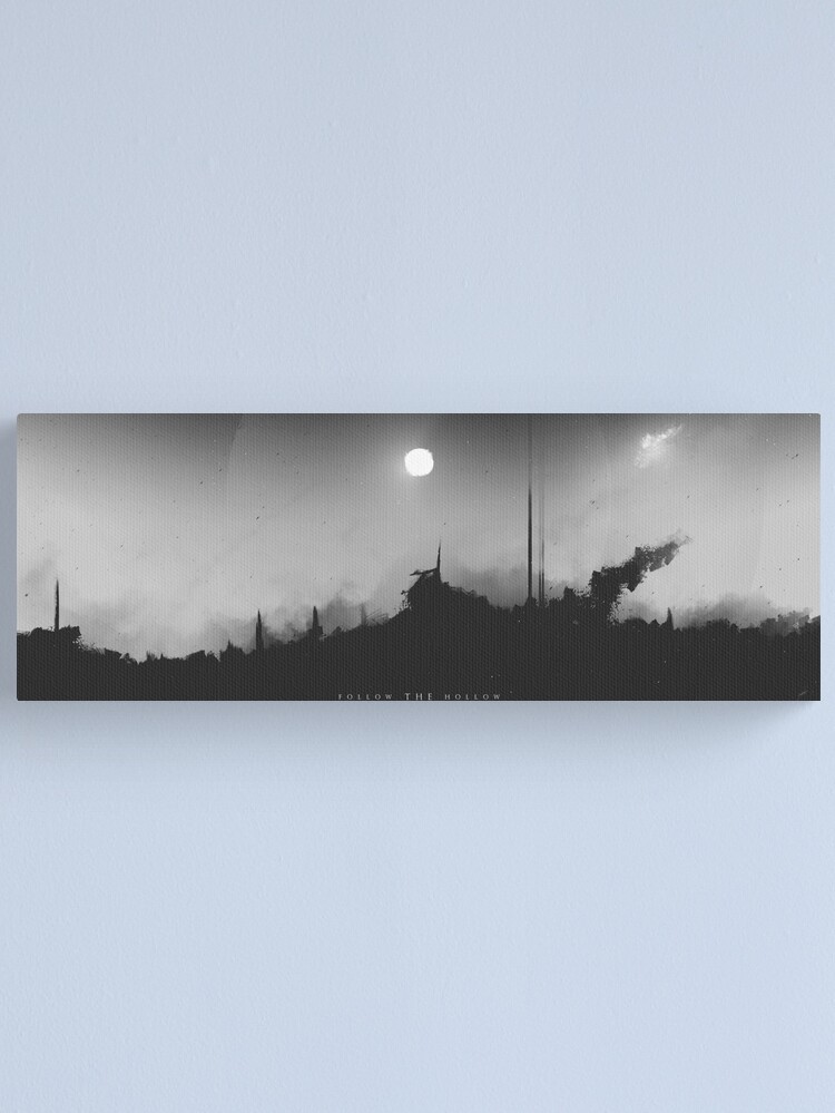 Alternative Ansicht von Follow the Hollow - Digital Artwork Leinwanddruck