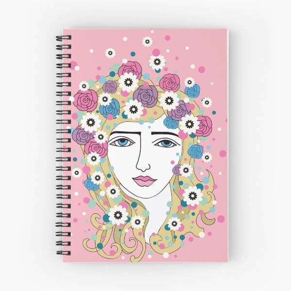 Item preview, 1960's Flower Power Portrait on Pink designed and sold by MausieDesigns.