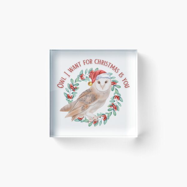 Item preview, Owl I Want For Christmas Is You designed and sold by TheFunDistrict.
