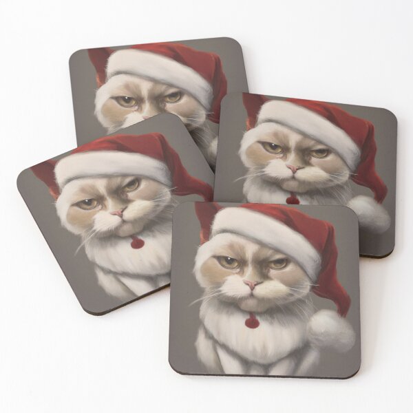 Item preview, Christmas cat designed and sold by elevatedPrints.